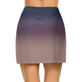 thumbnail image 6 of High Waisted Skirts for Women Double Layer Gradient Color Yoga Pants Fashion Comfy Dailywear a Line Short Skirt,Light Purple,S, 6 of 6