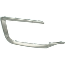 Bumper Trim Compatible With 2016-2017 GMC Terrain Front, Right Passenger Chrome