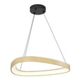 thumbnail image 1 of Artika Bjorn LED Pendant Light, White Diffuser, 5CCT, Wood Effect and Matte Black, 1 of 9