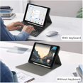 thumbnail image 4 of Para iPad Air (2013)/Air 2/9,7 pulgadas (2017)/(2018) Funda de cuero con teclado Bluetooth y soporte con ranura para bolígrafo, 4 of 5