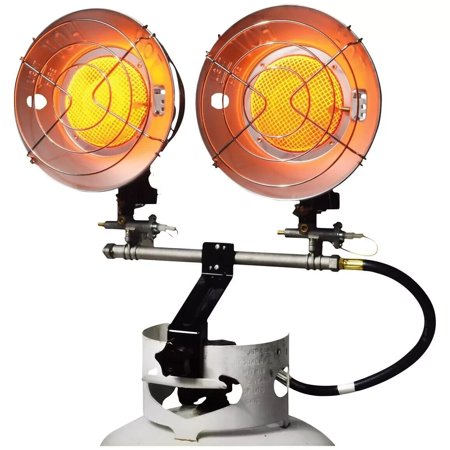 Mr. Heater Double Tank Top 30,000 BTU Radiant Propane Space Heater, Fishin, Home
