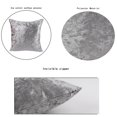 thumbnail image 4 of Funda de cojín de terciopelo de felpa de 45 x 45 cm para invierno Gris, 4 of 9