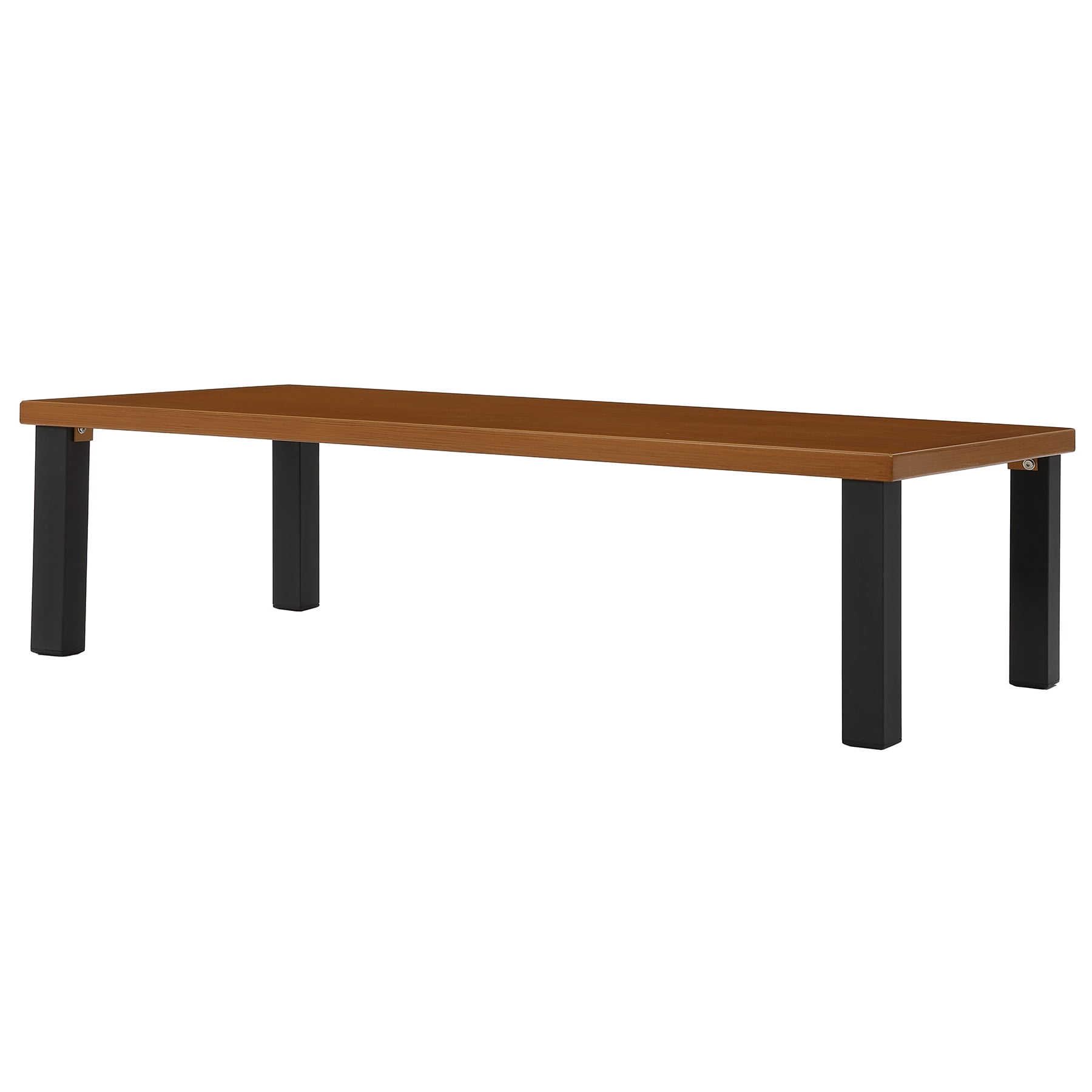 Fnova Outdoor Rectangular Coffee Table, Large Patio Table with Sturdy Metal Frame, Modern Outdoor Furniture for Patio Backyard Garden Poolside
