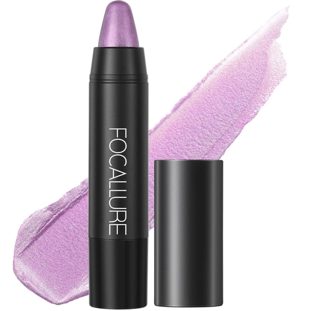 FOCALLURE Lápiz labial metálico ultra chic rico en vitamina E Crayón labial Color brillante ligero sin secarse ni decolorarse Maquillaje de labios de larga duración #20 Lavanda