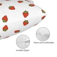 thumbnail image 5 of Cauagu Hand Drawn Strawberry Print Pillow Covers with Envelope Closure,1PC Pillow Cases Decorative Pillow Case for Bed & Couch, Pillows Not Included-14"x20", 5 of 6