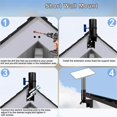 thumbnail image 3 of Adjustable Mounting Kit Aluminum Alloy Short Wall Mount Bracket for Home Commercial Use, 3 of 5