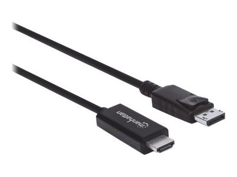 Manhattan 4K@60Hz DisplayPort to HDMI Cable - DisplayPort Male to HDMI Male Cable, 10 ft., Black