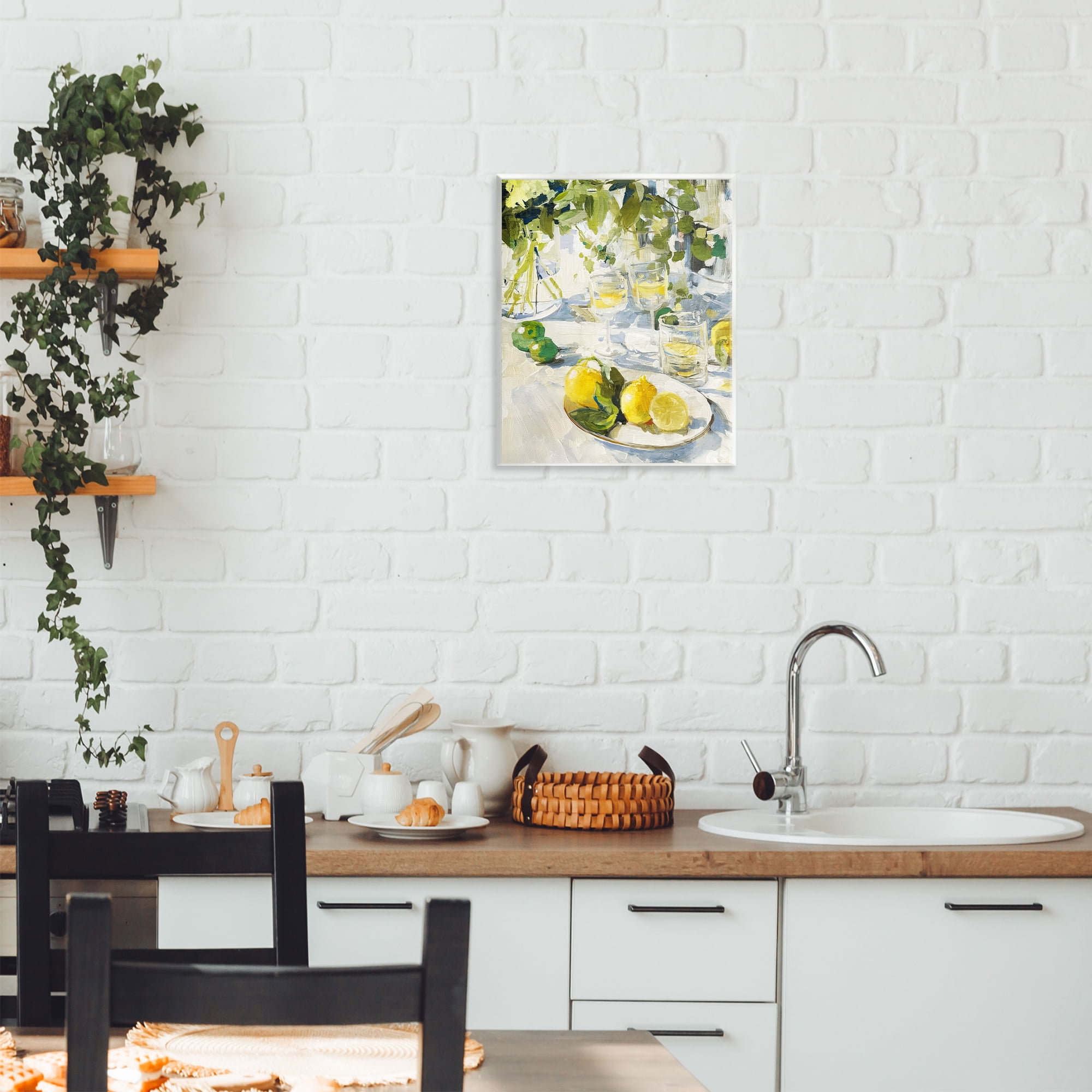 Stupell Industries Meringue Lemons Table Spread Wall Plaque Art, design by Annabelle Hall