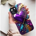 thumbnail image 5 of Heart - shaped Glamorous Artistic Valentine's Day Gift iPhone Case for Fashion Lovers, Compatible with iPhone 11/12/13/14/15/16 (Pro Max/Plus), 5 of 9