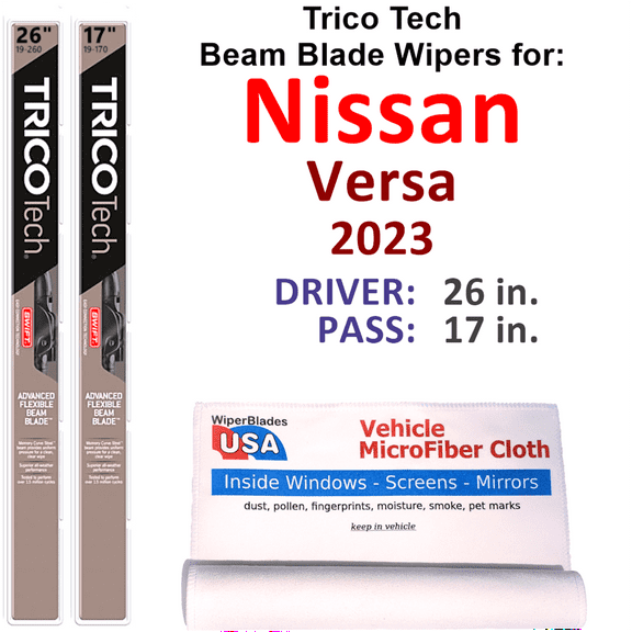 2023 Nissan Versa Beam Blade Wipers (Set of 2)