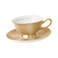 thumbnail image 3 of yotijay Ceramic Coffee Cup and Saucer Mug Delicate Espresso Cup Cappuccino Mug for Party gold, 3 of 9