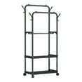 thumbnail image 2 of Zekbip With Shoe Rack Coat Rack Floor Storage Rack Household Dormitory Multifunctional Coat Rack, 2 of 9