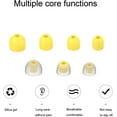 thumbnail image 4 of Adhiper Silicone Earbuds Ear Tips Compatible with Sony WF-1000XM3 WF-1000XM4, Slim Soft Eartips Earpads (Yellow), 4 of 8