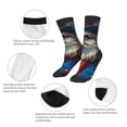 thumbnail image 3 of Uemuo Surreal Bald Eagle Gentleman Printed Kids Boys Socks Seamless Crew Socks Crazy Funny Athletic Sport Socks for Children, 3 of 6