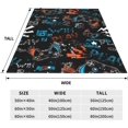 thumbnail image 6 of Graffiti Gamepad Throw Blanket, Flannel Blanket for Kids Teens Adults, Soft Warm Lightweight Blanket for Sofa, Bed, Office, Travel Game Player Lovers Gifts (50"X60"), 6 of 6