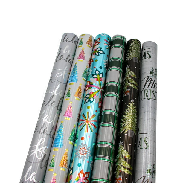 Bundle of 6 Rolls of 30” Premium Foil Contemporary Merry Christmas