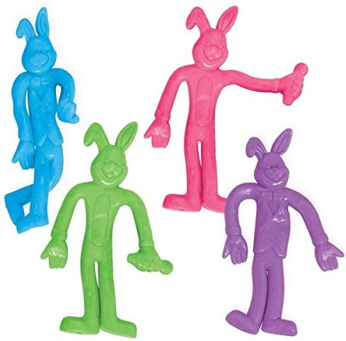 Amscan Bendy Easter Bunnies, 8 Ct. | Assorted Colors | Party Favor