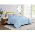 thumbnail image 3 of Truly Soft Everyday Pleated Microfiber 2-Piece Twin XL Duvet Set in Sky Blue, Polyester , Adult, All Season, OEKO-TEX Certified, 3 of 8