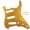 orangish yellow, variant on LOOKSEVEN 11 Hole SSS Metal Guitar Pickguard Aluminum For ST Strat Electric guitar 9 color-orangish yellow
