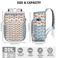thumbnail image 3 of Farmhouse Style Chicken Print Backpack Cooler, Leak Proof Insulated Lunch Backpack, Waterproof Cooler Bag for Men, Women, Beach, BBQ, Fishing, Travel, 3 of 6