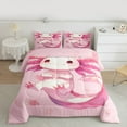 thumbnail image 2 of Castle Fairy Cartoon Pink Axolotl 2Pcs Bedding Comforter Set for Children Teens,Flower Animal Salamander Twin Comforter Sets,Cherry Blossom Sakura Breathable Bedding Set,Luxury Bedroom Decor, 2 of 8