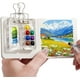 thumbnail image 5 of Juego De Pintura Mini set de acuarelas con 15 colores, 24 pastillas, cuaderno de bocetos y pincel de agua para arte de viaje (1 unidad, 6 x 3 cm)【A】 Rkxzt, 5 of 8