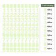 thumbnail image 3 of Uxcell 200 Pcs Pegatinas de Números que Brillan en la Oscuridad, Pegatinas de Pared Adhesivas Luminiscentes Verdes, Pegatinas 3D Brillantes para Decoración de Techo, Dormitorio y Cama, 3 of 7