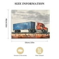 thumbnail image 3 of JEUXUS Semi Truck Canvas Wall Art Framed Transportation Semi Trailer Container Painting Print Watercolor Boy Nursery Vehicles Art Canvas Home Wall Decor Gift 20x16in, 3 of 6