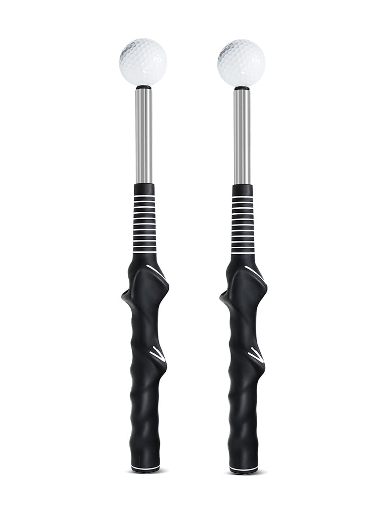 Retractable Golf Swing Trainer with Rhythm Click Sound - Grip Trainer Attachment for Strength & Tempo, Ideal for Chipping and Hitting - Golf Accessories for Men