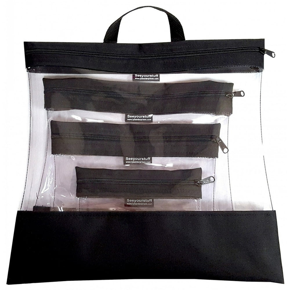 See Your Stuff The Clear Storage Bag Black