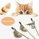 thumbnail image 5 of Pet Cat Teaser Juguetes interactivos para gatito Sisal Feather Wood Wand Catcher Stick, 5 of 8
