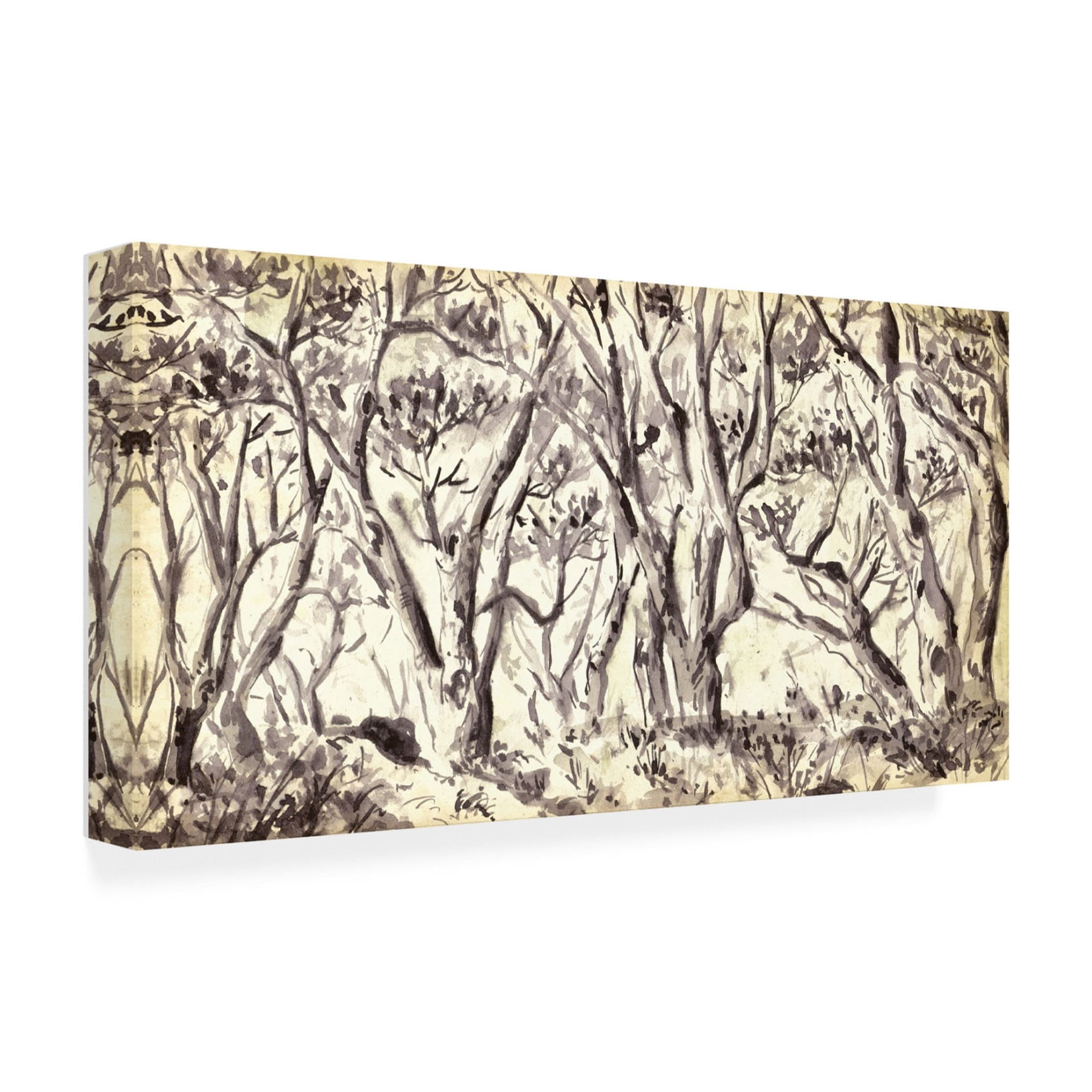 Trademark Fine Art Melissa Wang  Withered Trees I Canvas Wall Art