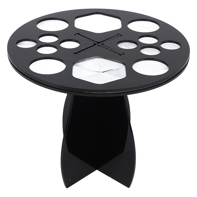 14 Holes Makeup Brush Dryer, Multifunctional Makeup Brush Holder, Black