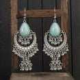 thumbnail image 2 of RSAMD Vintage Silver Ethnic Turquoise Drop Earrings Boho Jewelry Gift for Women-Style B, 2 of 9