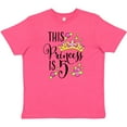 thumbnail image 3 of Inktastic This Princess is Five 5th Birthday Youth T-Shirt, 3 of 5