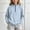 Blue, variant on Amidoa Girls Half Zip Pullover Long Sleeve T Shirts Kids Mock Neck Casual Tops Pink Size 5-6 Years