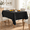 Black-52" x 52" (Square), variant on Linen Textured Square Table Cloth 52x52 Inch Chambray Blue