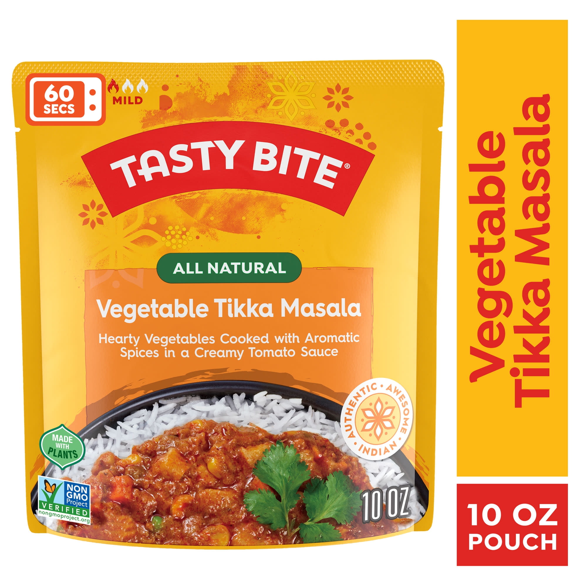 Tasty Bite Vegetable Tikka Masala 10oz - Creamy vegetable curry