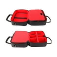 thumbnail image 4 of USA GEAR Carrying Case Compatible with Nintendo Switch, Gamecube Controller, Adapter, Pro-Controller, and More Gaming Accessories - Customizable Interior, Shoulder Strap, and Padded Interior - Red, 4 of 7