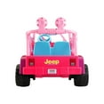 thumbnail image 3 of Power Wheels Barbie Jammin Jeep Wrangler, Dark Pink, 3 of 9
