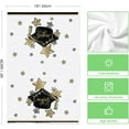 thumbnail image 6 of Beige Congrats Grad Cap Stars Graduation Kitchen Towels Dish Towels, 18x26 Inch Party Farmhouse Decoration Hand Towels Set of 2, 6 of 6