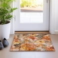 thumbnail image 4 of Dalyn Rugs Machine Washable Indoor/Outdoor Chantille Orange 1'8" x 2'6" Rug, 4 of 7