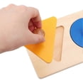 thumbnail image 4 of Baby Toddler Hand Grabbing Puzzles Geometric Toy Early Childhood Inset Toys(Three Color Panel), 4 of 4