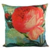 Pal Fabric Rose Bloom Garden Series Blended Linen Square Pillow Cover 18x18 inch