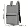 thumbnail image 2 of 1pc Gray 14-15 Inch Men's Ultra-thin Business Backpack, Computer Laptop Notebook Backpack, Lightweight Waterproof Backpack, Business Commuter Doument File Storage Bag, 2 of 5