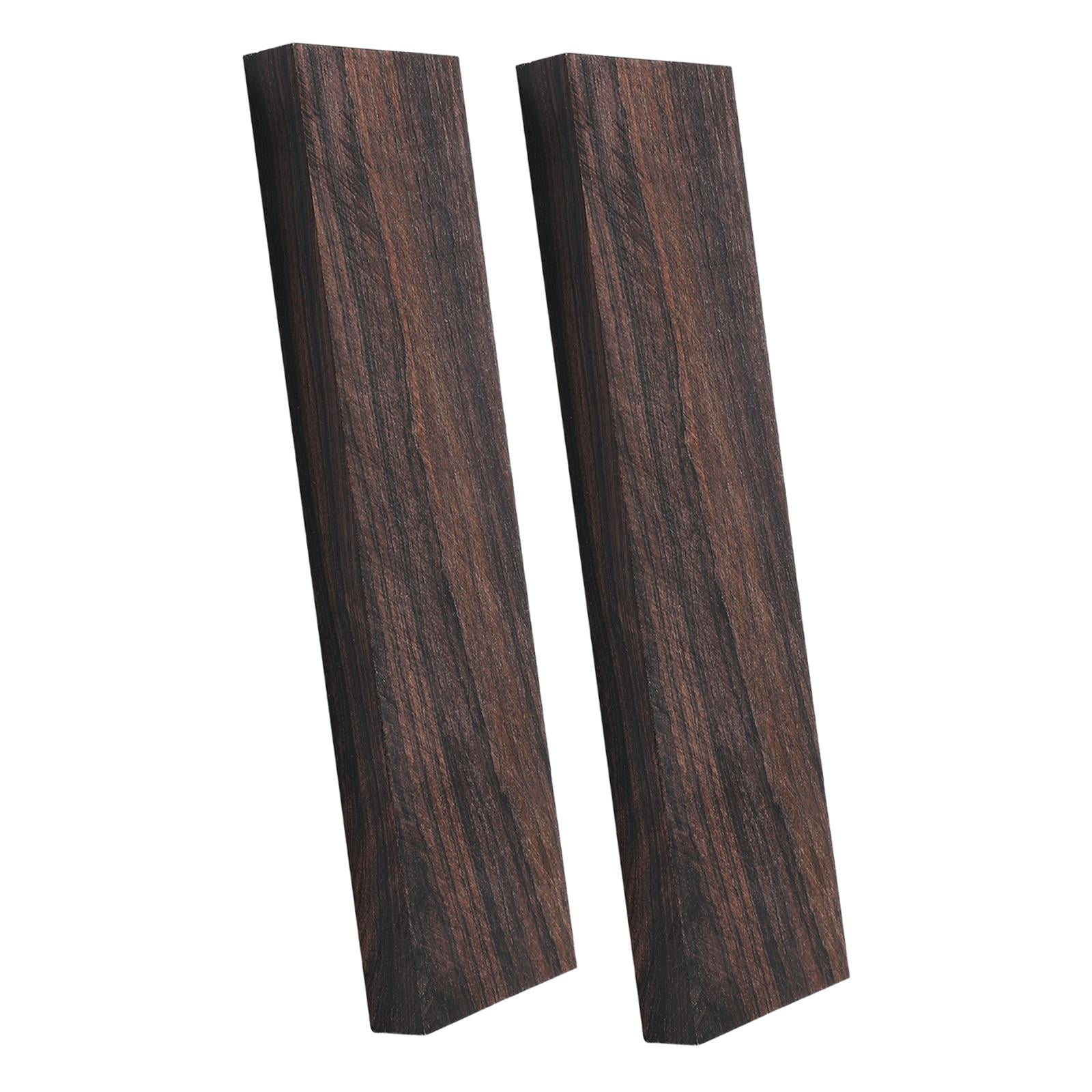 FVDPWYE Blackwood Lumber Blackwood Blank Bridges Smooth Surface for Crafts Musical Knobs 2 pc