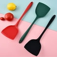 thumbnail image 2 of Huayishang Cooking Utensils Silicone Spatula Household Non Stick Cooking Pan Stir Spatula Eggs High Temperature Silicone, Kitchen Essentials Clearance Sale Green, 2 of 4