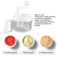 thumbnail image 4 of Hand Cranked Veggie Chopper, White Detachable Vegetable Chopper  for Vegetable Cutting, 4 of 8