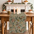 thumbnail image 4 of Vintage Spring Floral Cotton Linen Table Runner for Dining Kitchen, Farmhouse Flowers Green Vintage Wedding Outdoor Party Tablerunners Decoration, Dresser Scarf Coffee Tablecloth Runners 13x36 Inches, 4 of 9