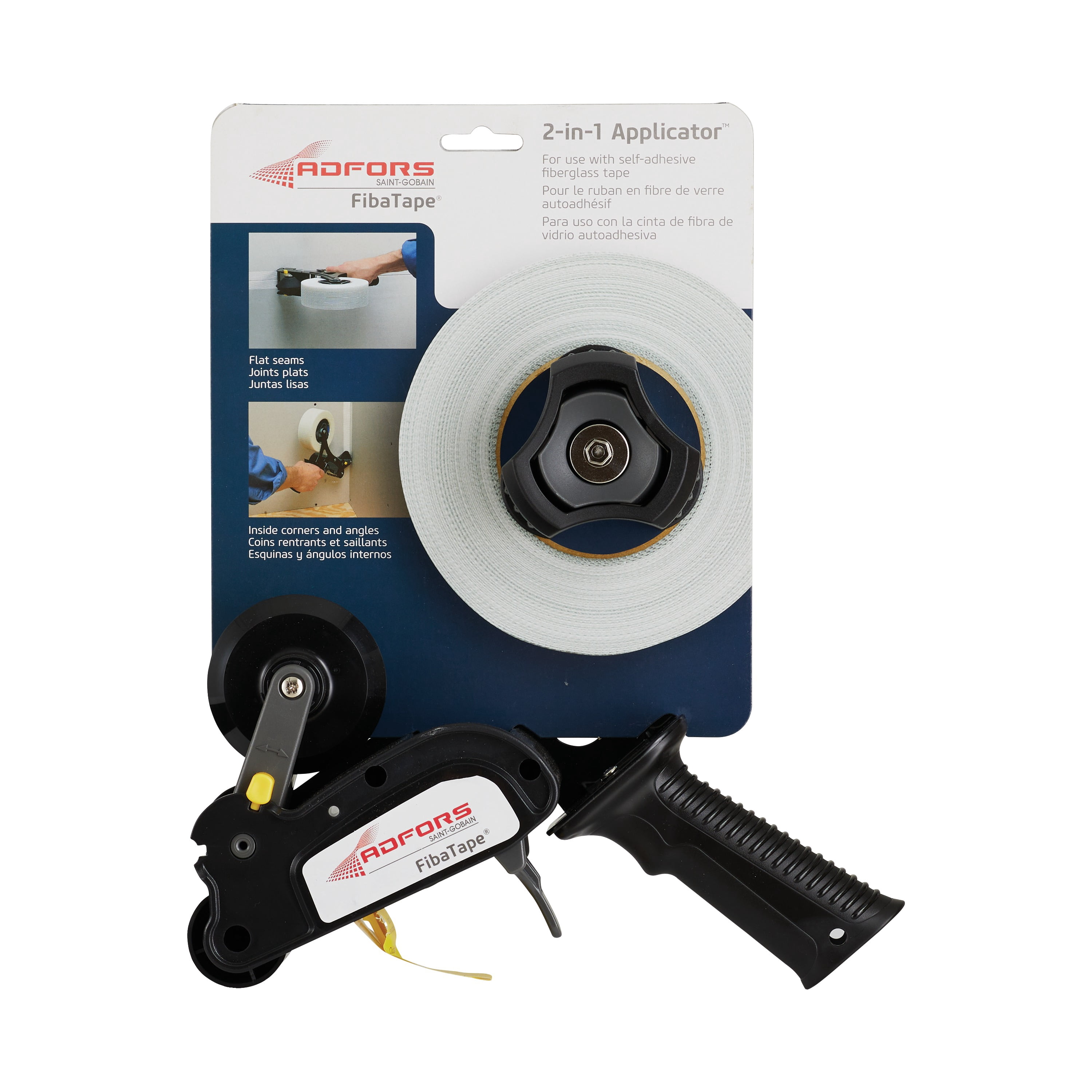 Pacific Polymers FibaTape 2-In-1 Drywall Tape Dispenser FDW6725-U - Manual Tape Dispenser — Residential Use, Standard Application